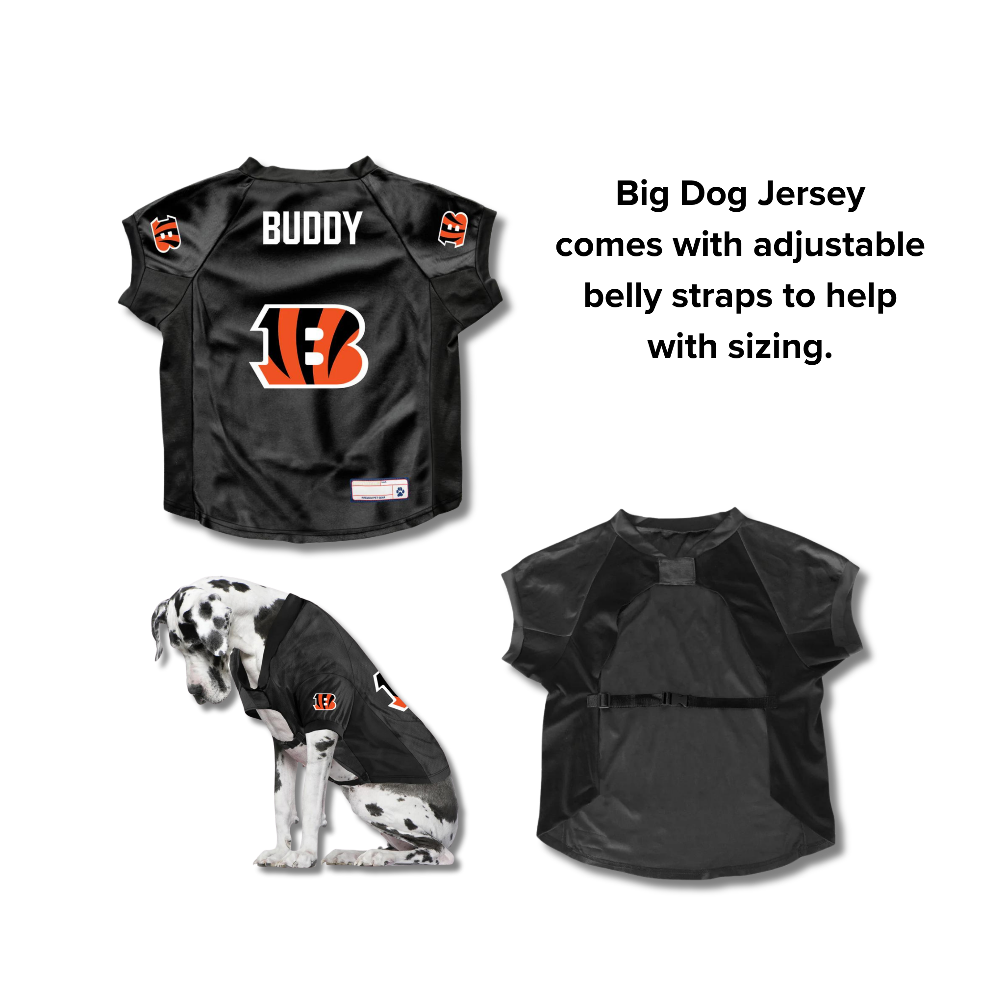 Little Earth Cincinnati Bengals Pet Stretch Jersey