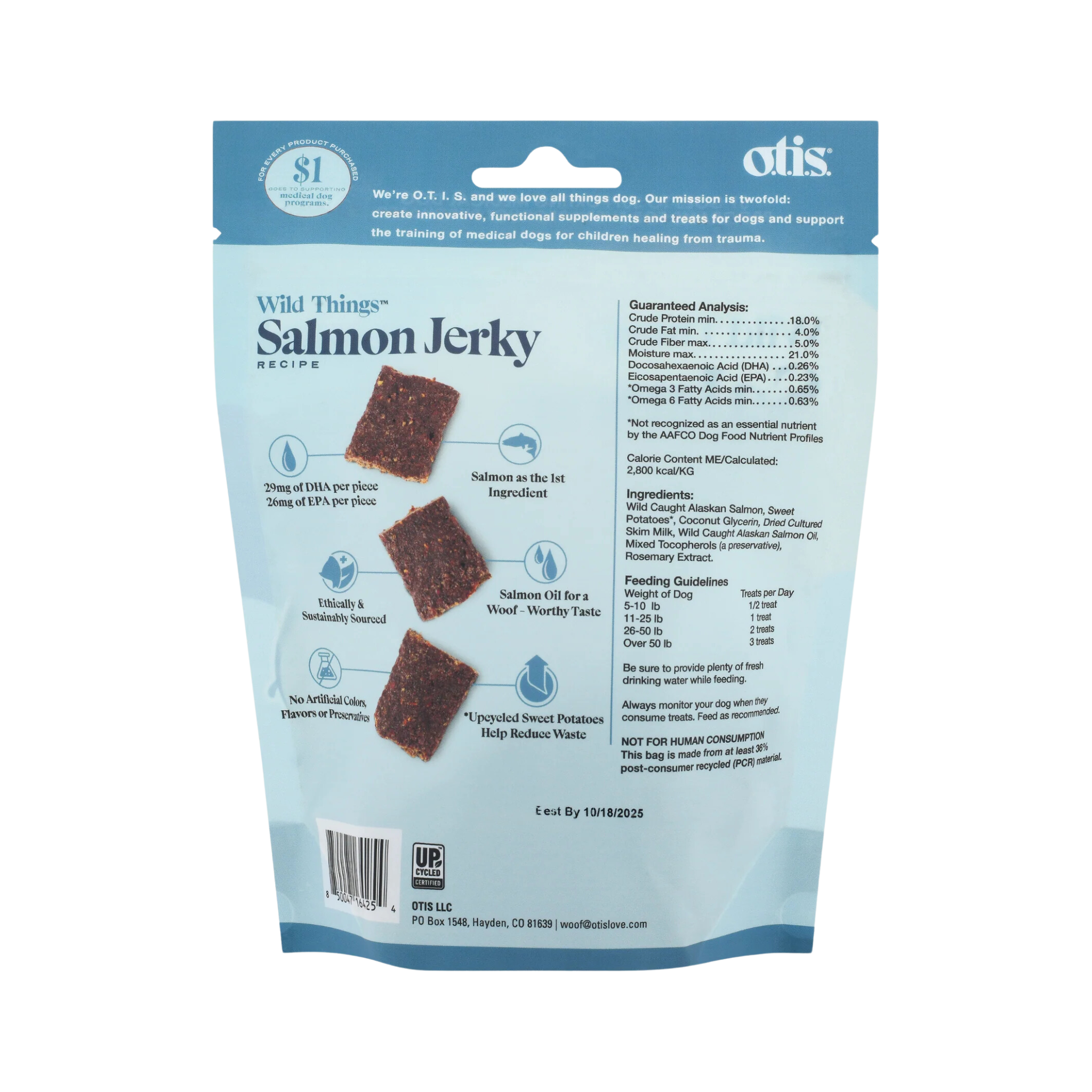 Otis Wild Things Salmon Jerky Dog Treats