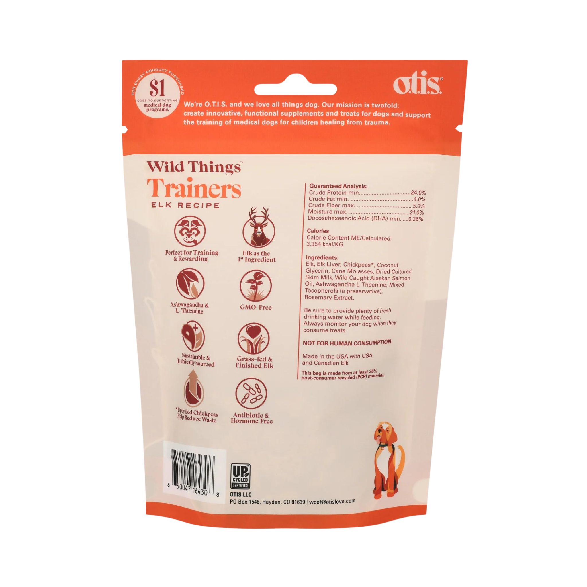 Otis Wild Things Elk Trainers Dog Treats