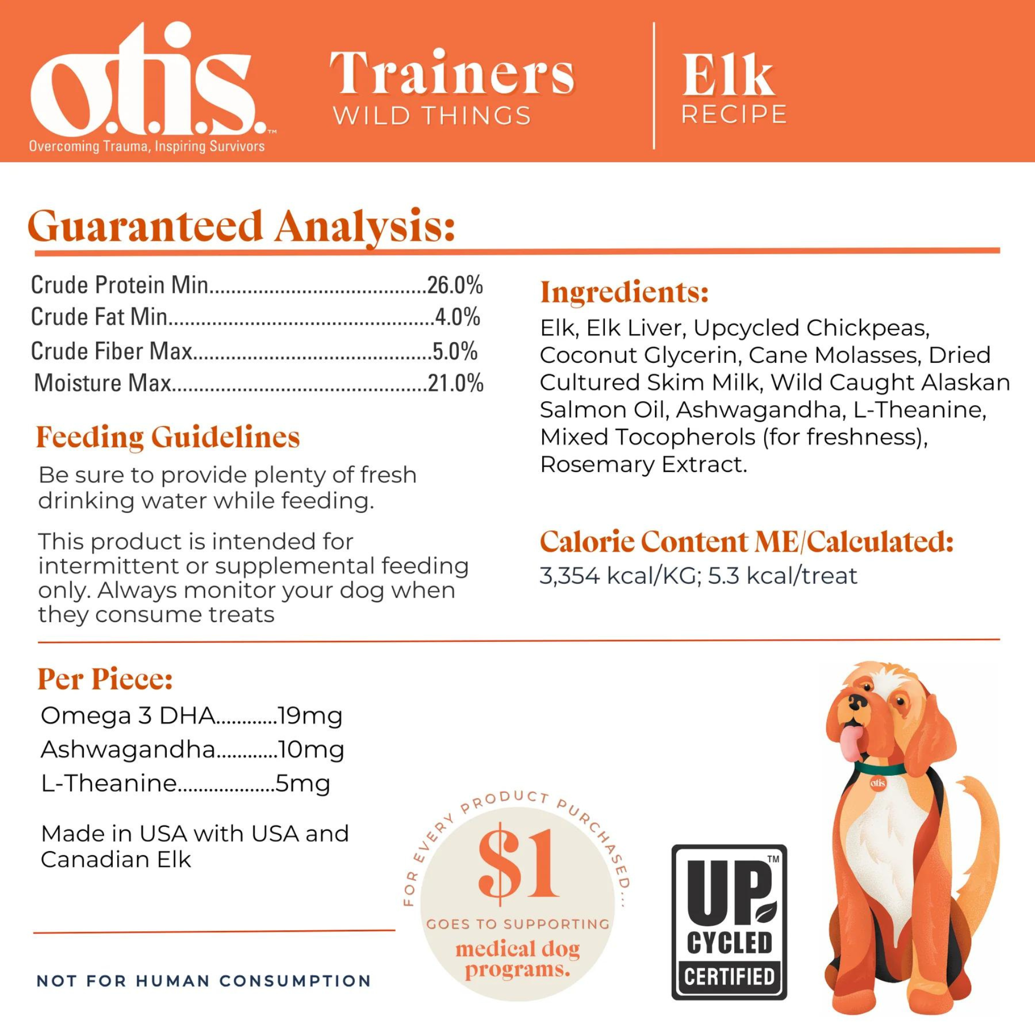 Otis Wild Things Elk Trainers Dog Treats