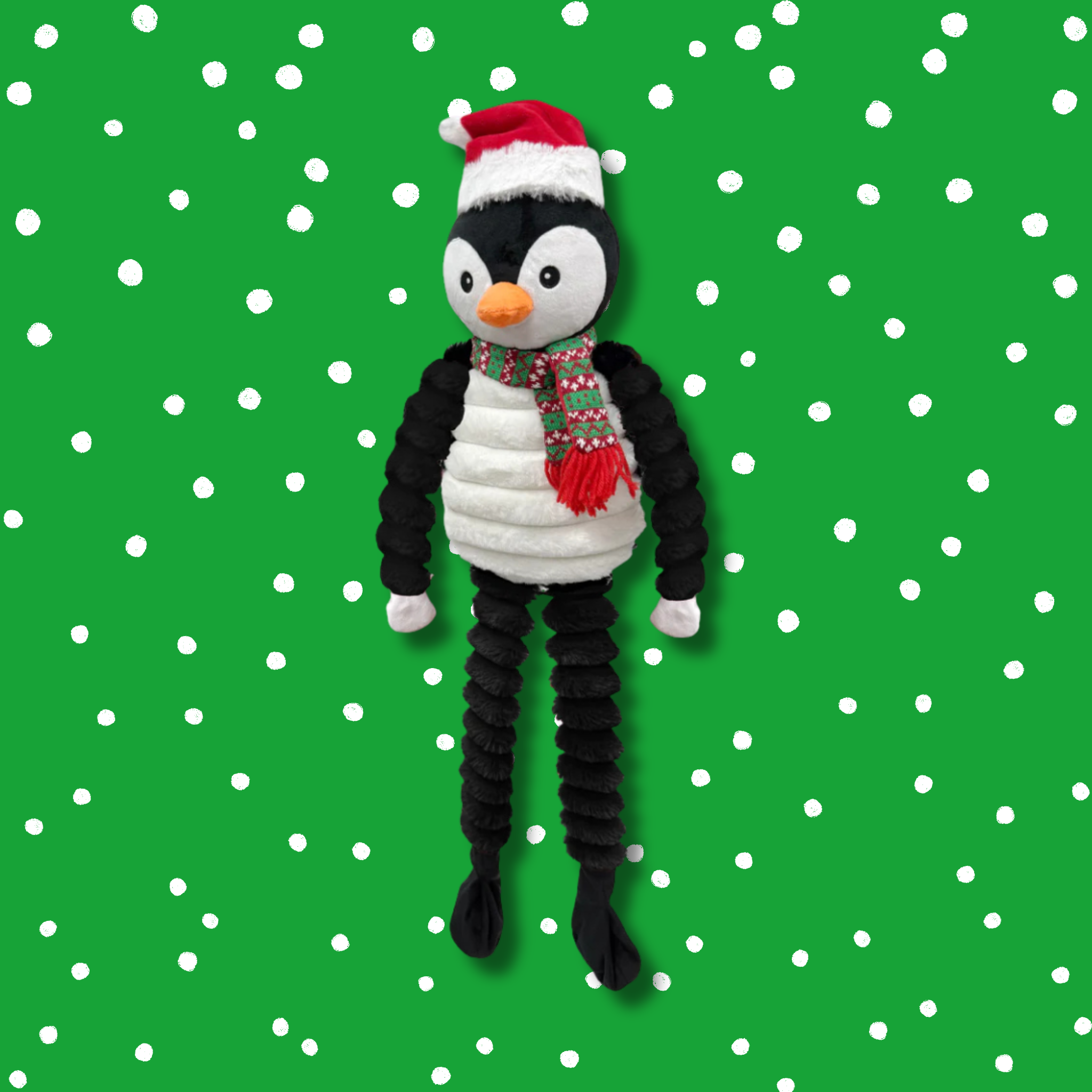 Petlou Christmas Long-Legged Penguin  Dog Toy
