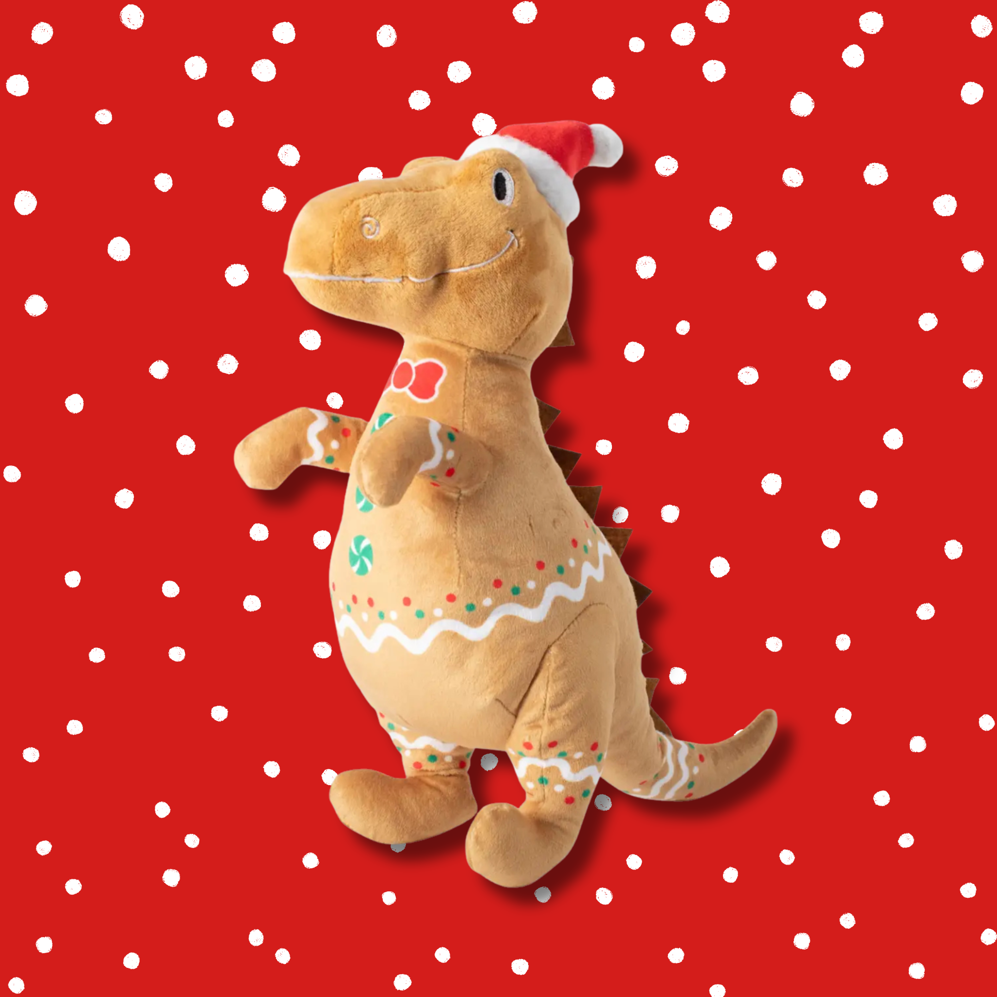 PetShop by Fringe Studio Cookie-Saurus Plush Dog Toy