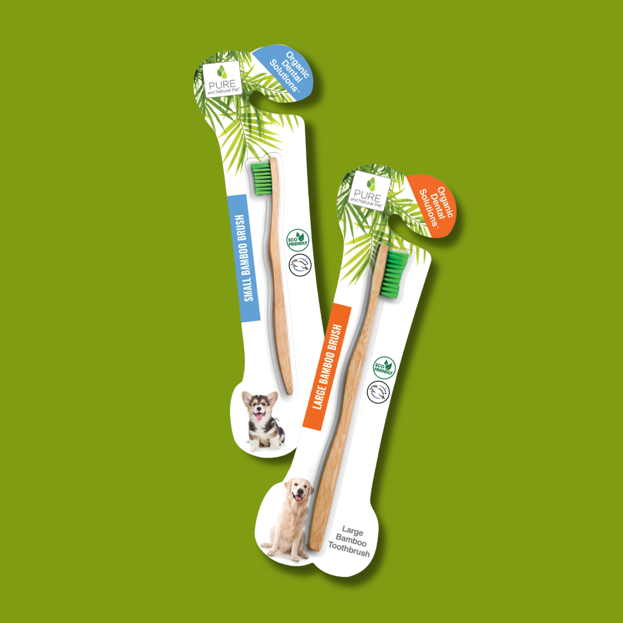 Pure & Natural Pet Organic Dental Solutions Bamboo Toothbrush for Pets