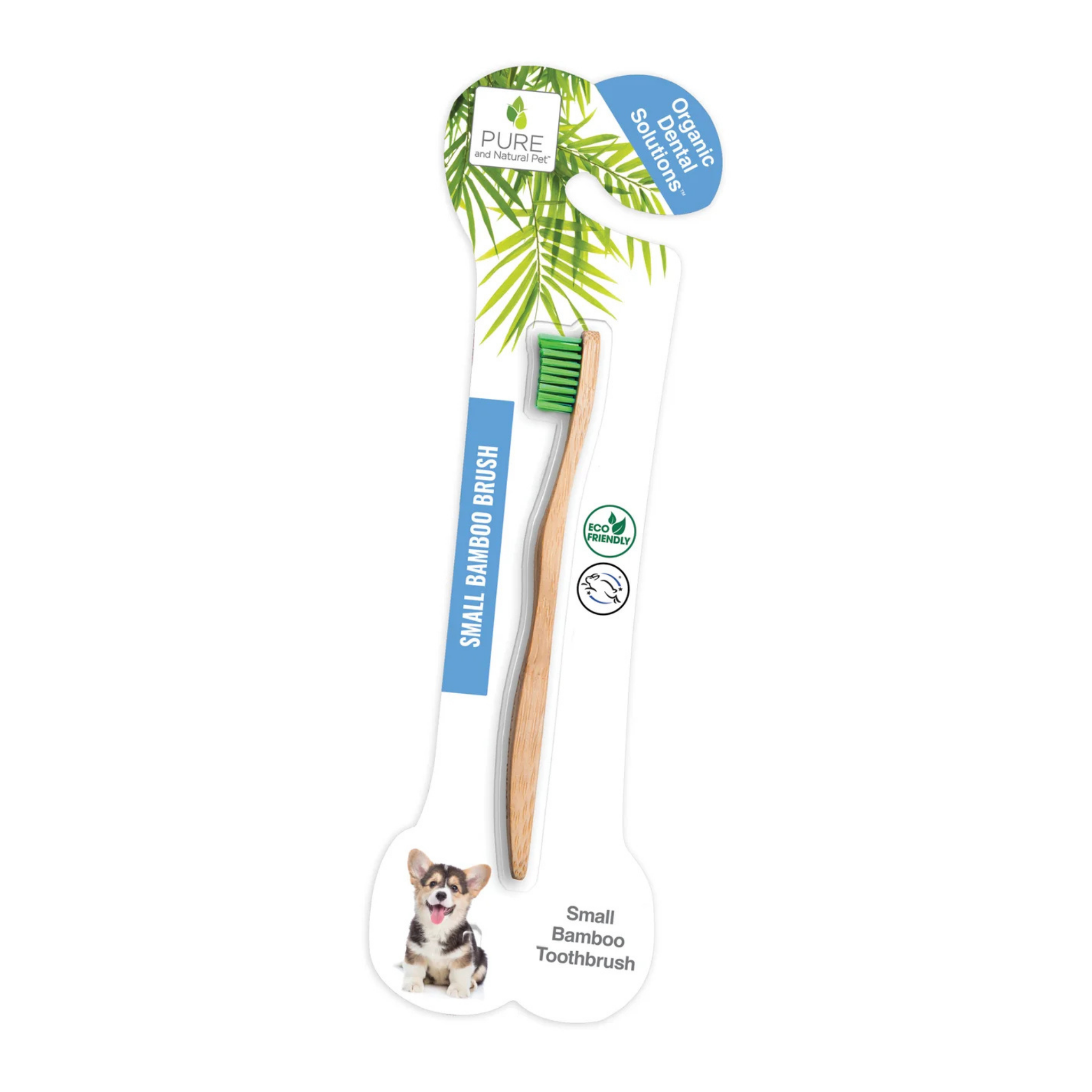 Pure & Natural Pet Organic Dental Solutions Bamboo Toothbrush for Pets