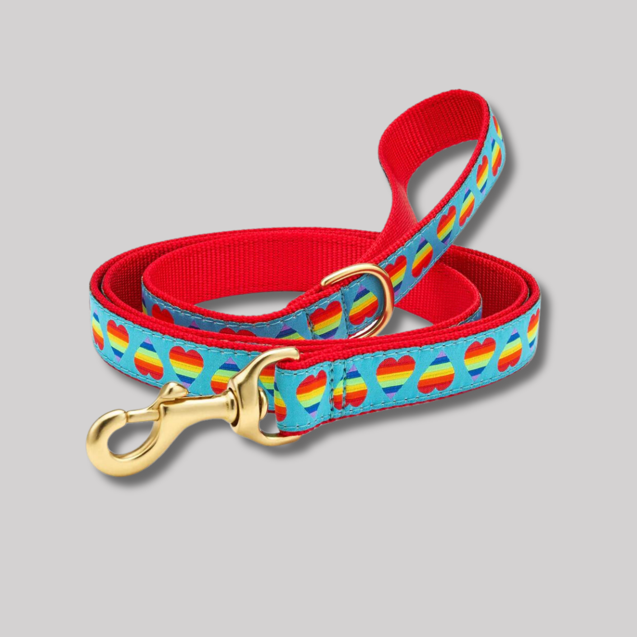 Up Country Rainbow Hearts Dog Leash