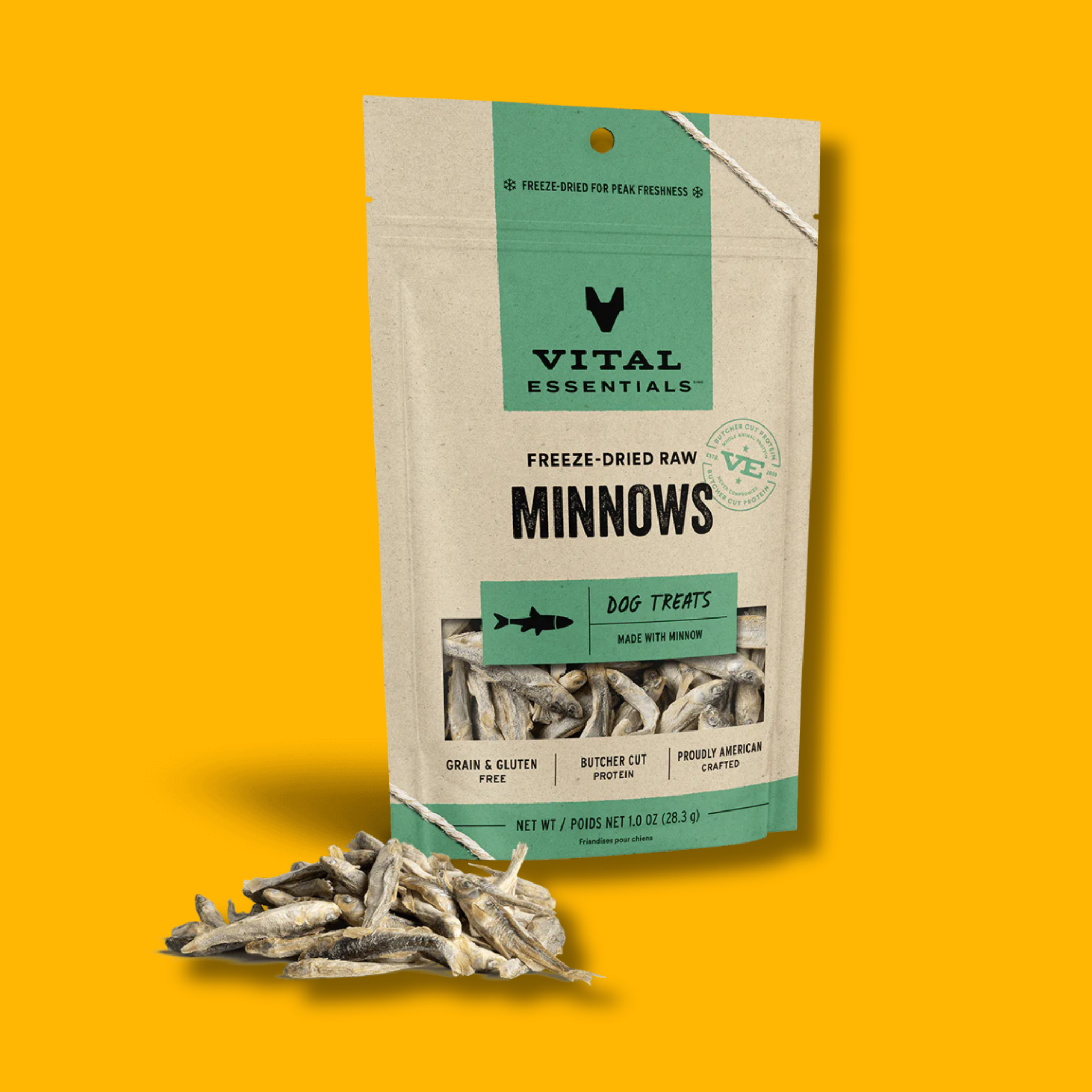 Vital Essentials Freeze-Dried Raw Minnows Dog Treats