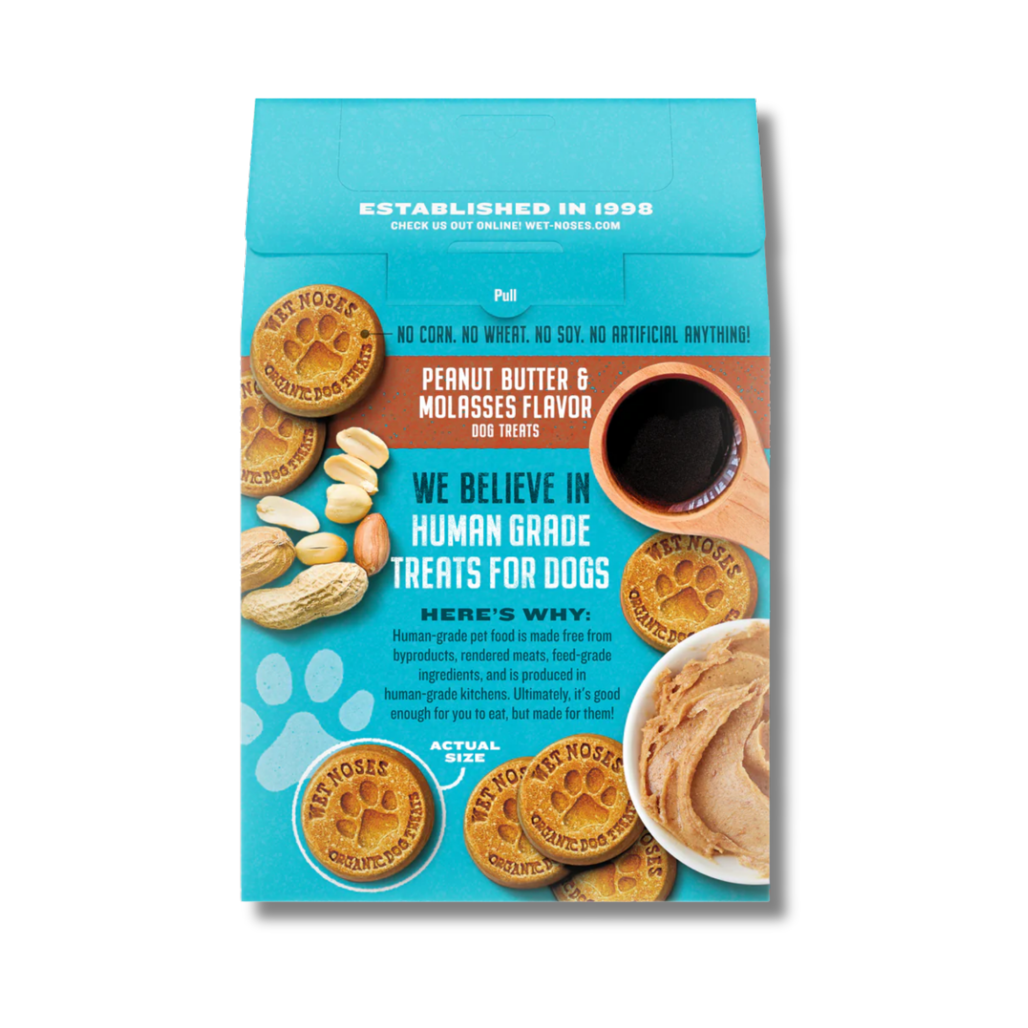 Wet Noses Peanut Butter & Molasses Original Crunchy Dog Treats