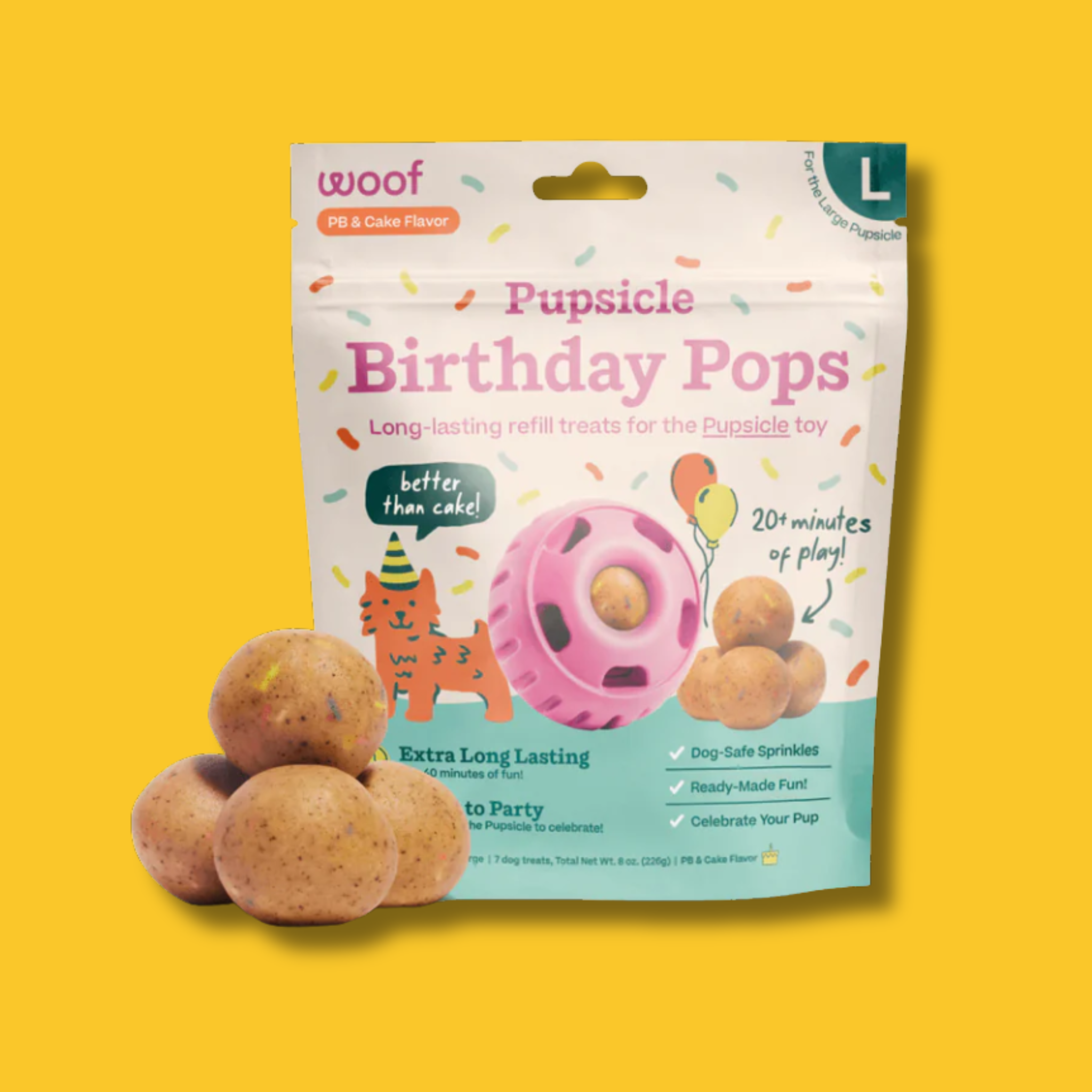 Woof Pupsicle Birthday Refill Pops Dog Treat