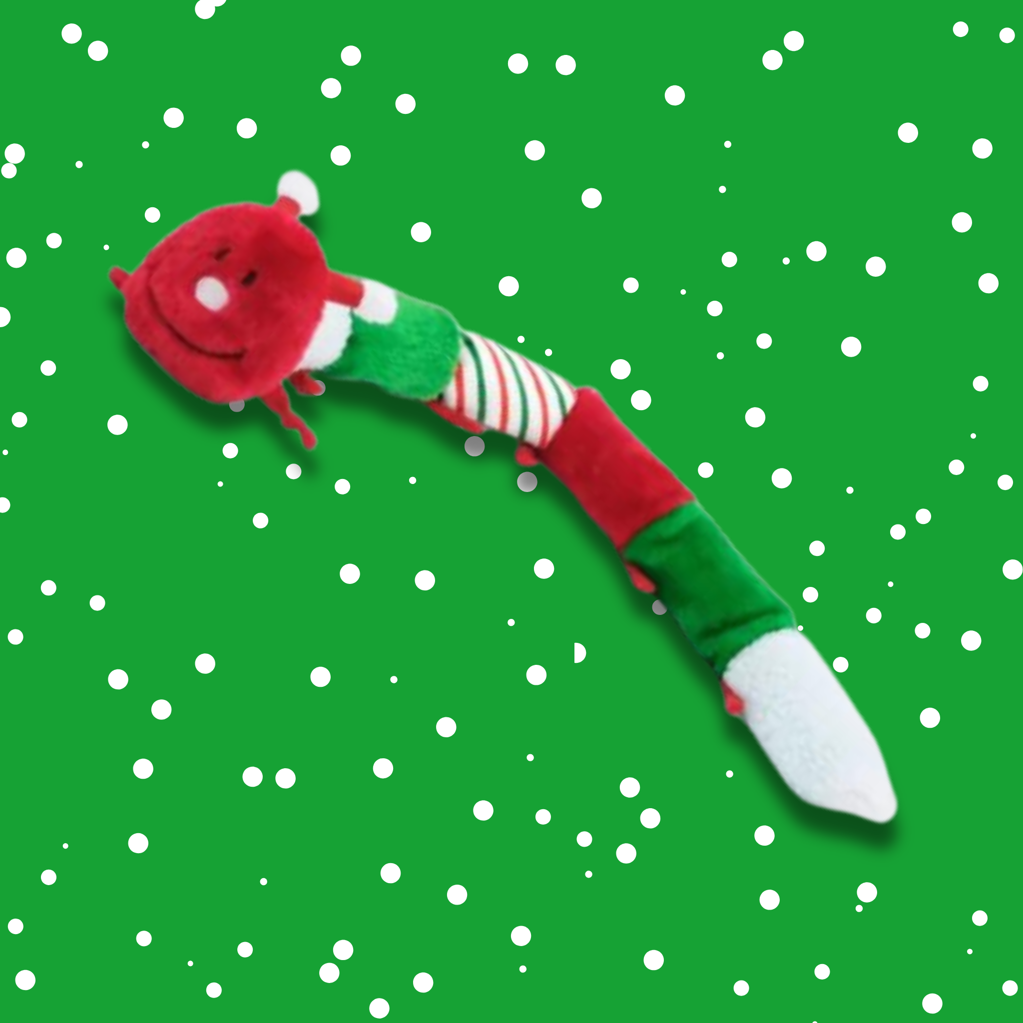 Zippy Paws Holiday Caterpillar Dog Toy