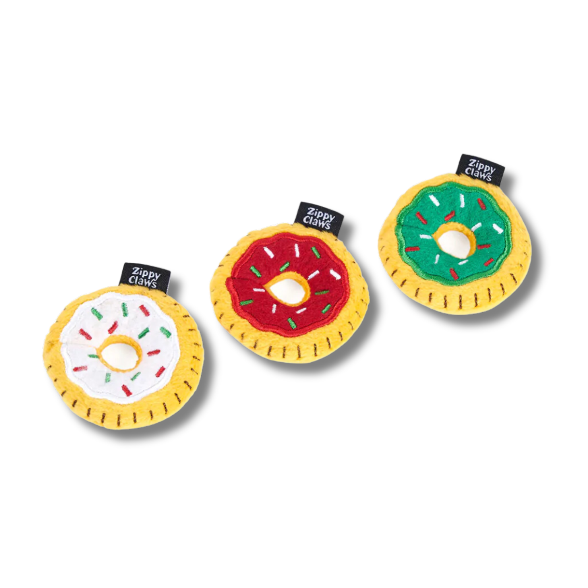 Zippy Claws Holiday Mini Donutz 3 Pack Cat Toy