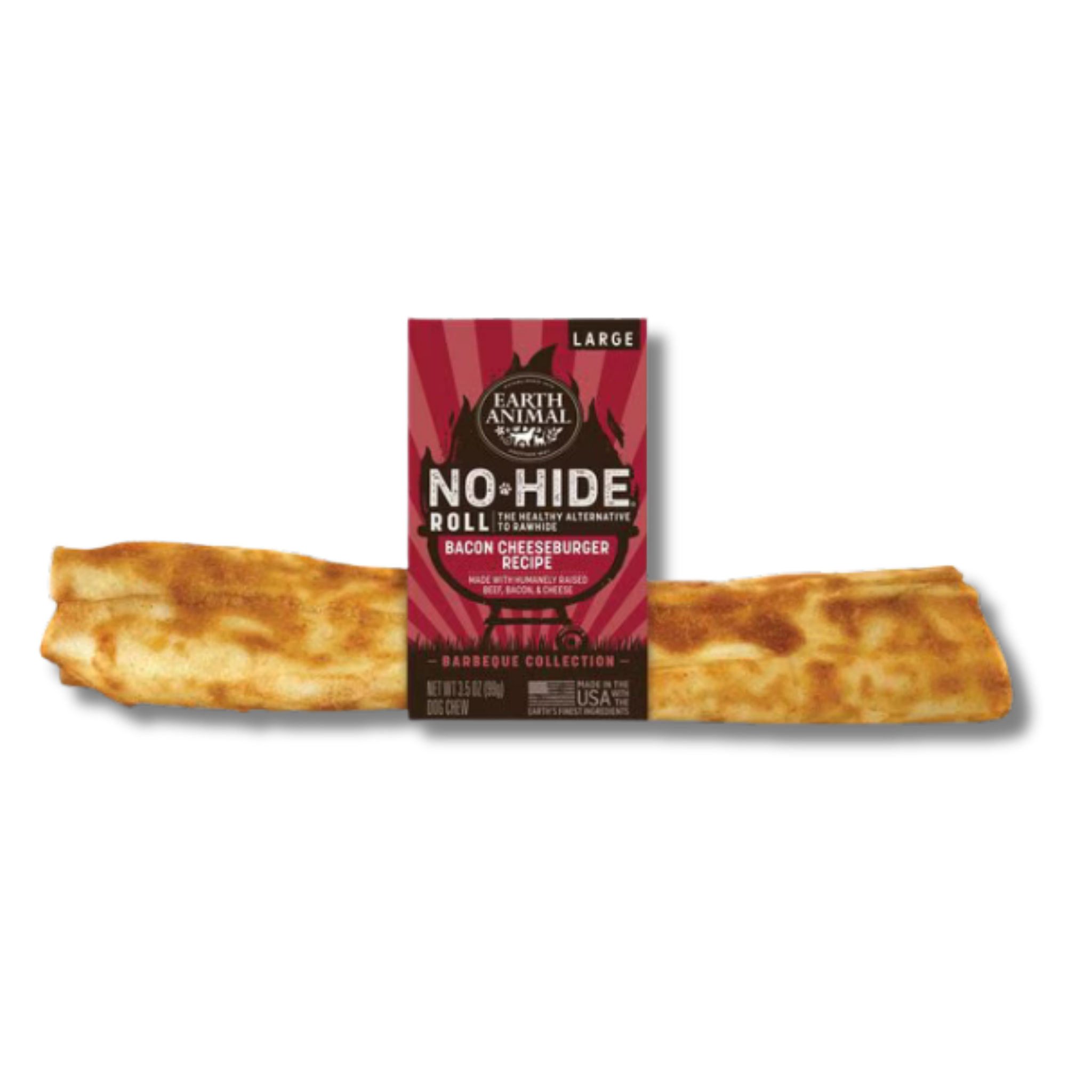 Earth Animal No-Hide Bulk BBQ Bacon Cheeseburger Chew