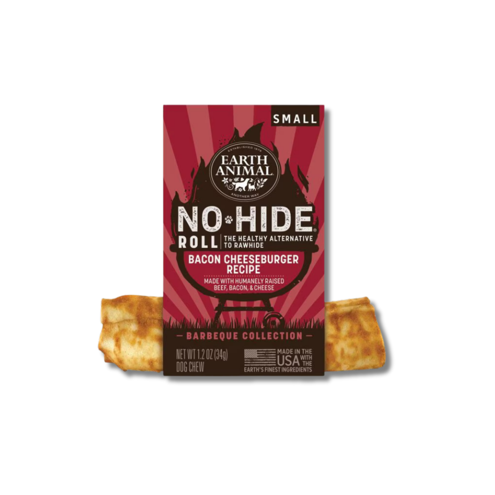 Earth Animal No-Hide Bulk BBQ Bacon Cheeseburger Chew