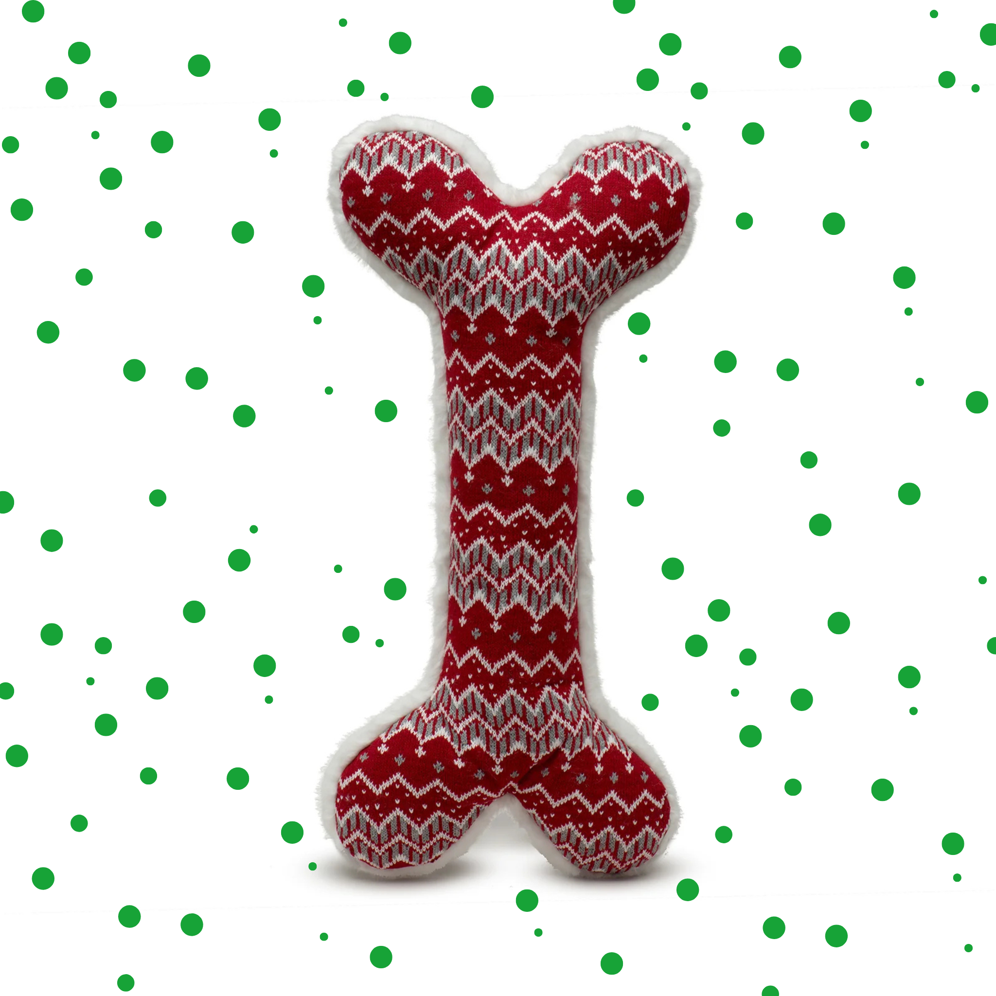 Huggle Hounds 24" Holiday Nordic Frost Bone Dog Toy