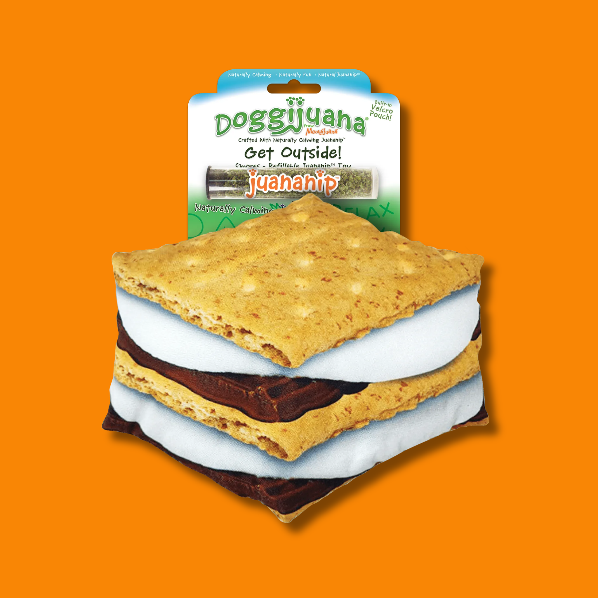 Doggijuana Get Outside S'more Refillable Dog Toy