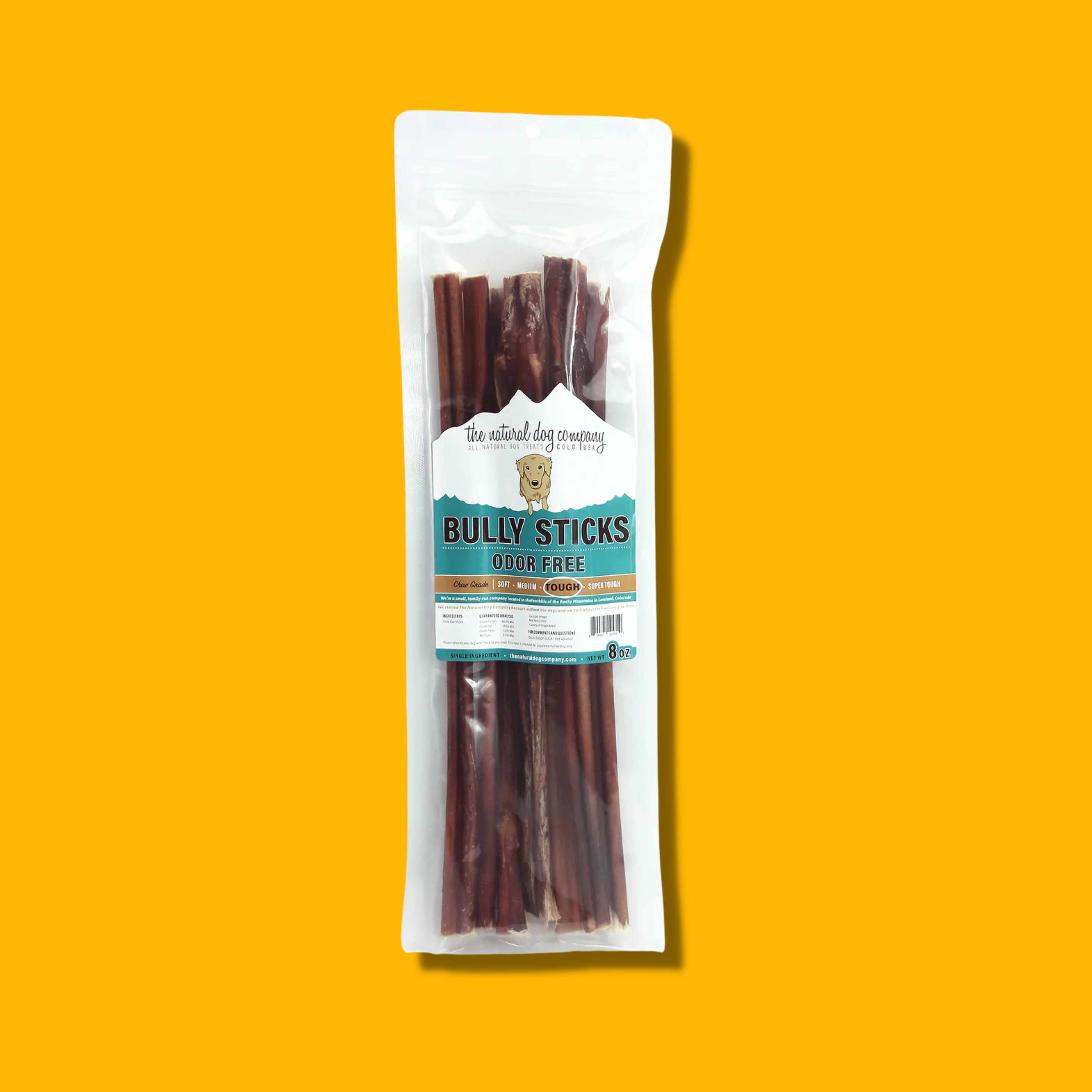 Tuesday's Natural Dog Company Odor Free Bully Sticks Pack