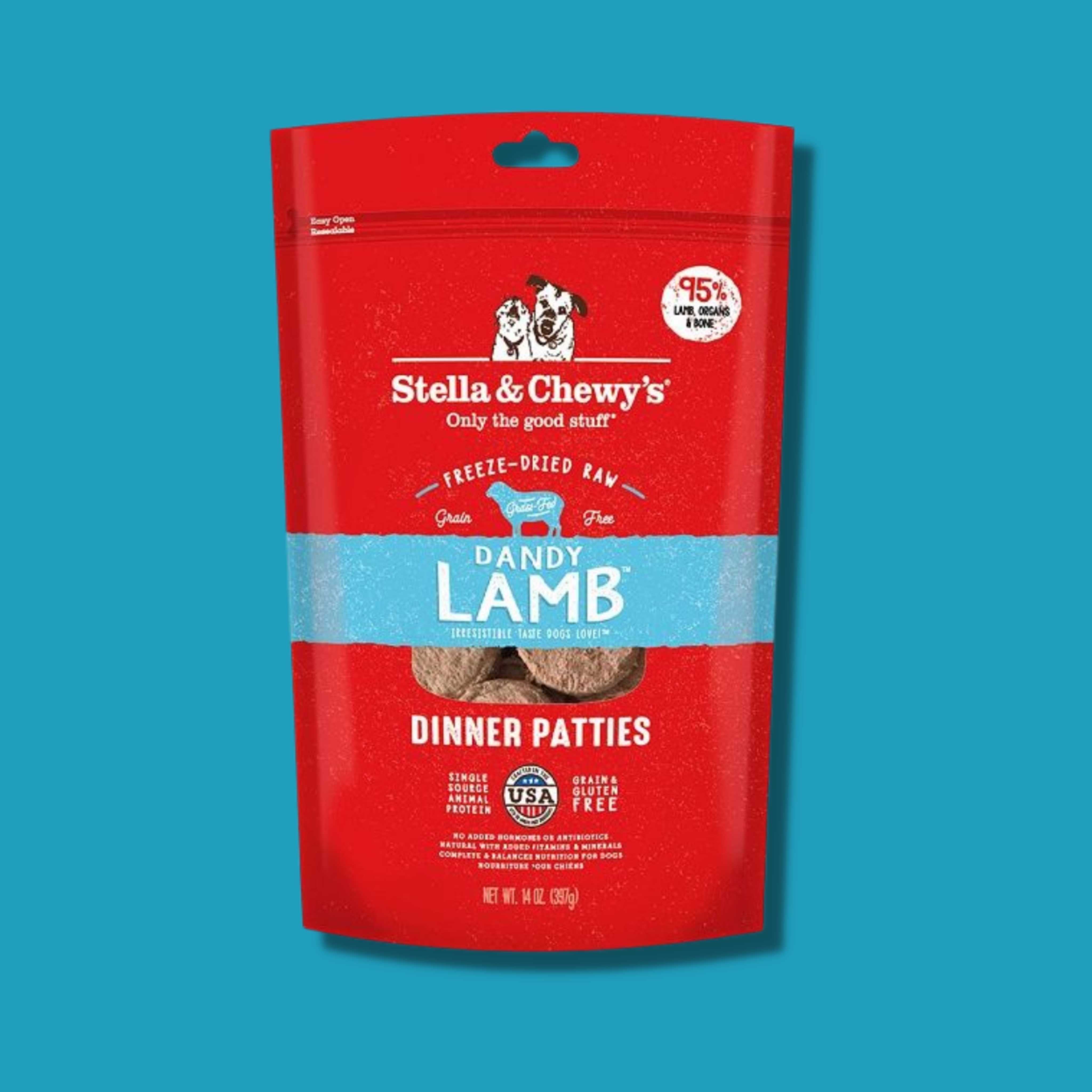 Stella & Chewy's Freeze Dried Dandy Lamb Dinner Patties