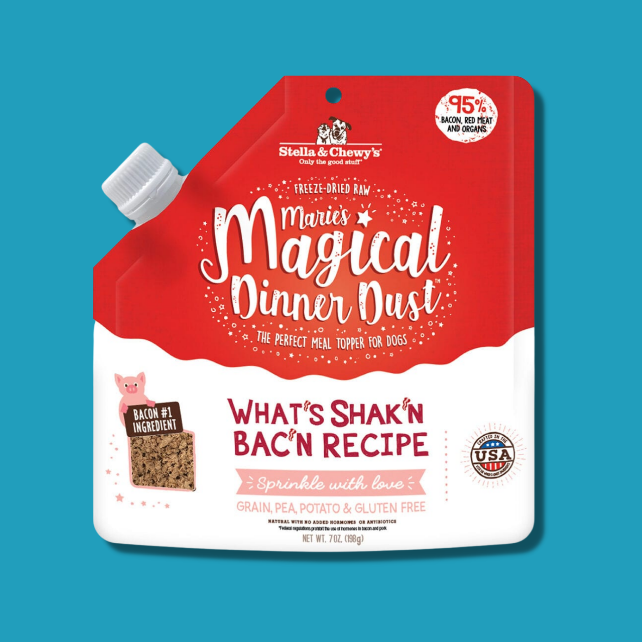 Stella & Chewy's Freeze Dried Marie Magic Dust What's Shak'N Bac'N