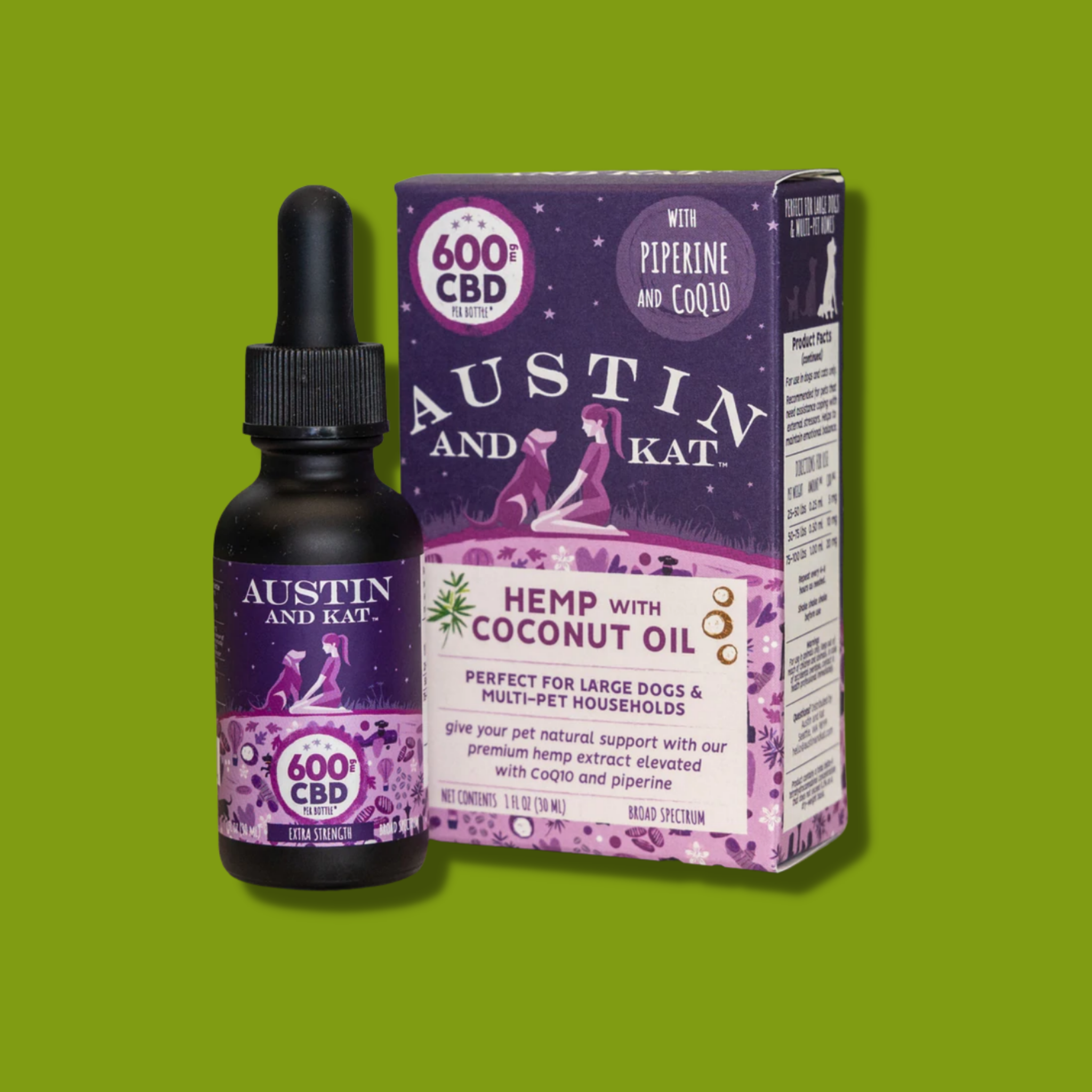Austin & Kat Original CBD Oil 600 mg 1 oz
