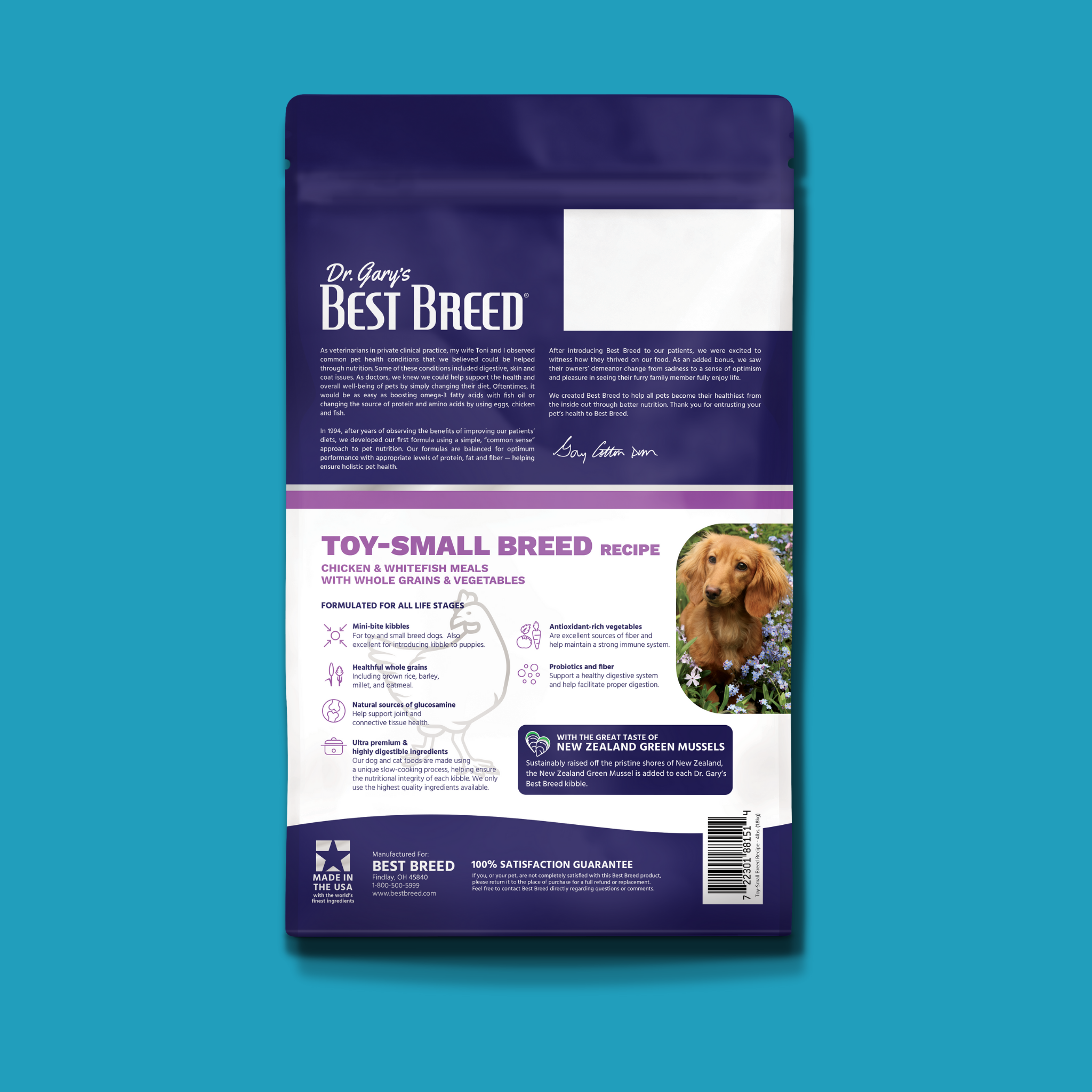 Dr. Gary's Best Breed Holistic Toy Small Breed Chicken & Vegetables Dry Dog Food