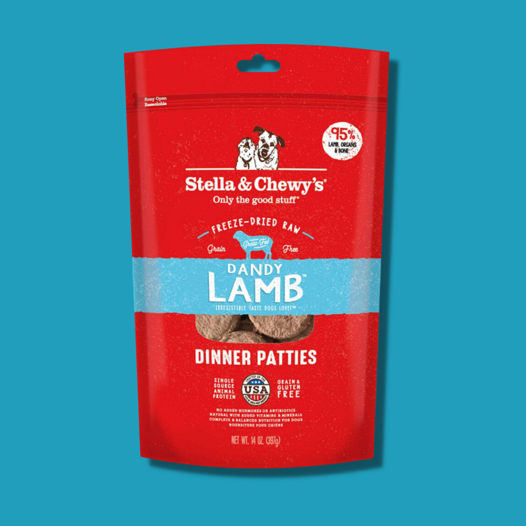 Stella & Chewy's Freeze Dried Dandy Lamb Dinner Patties