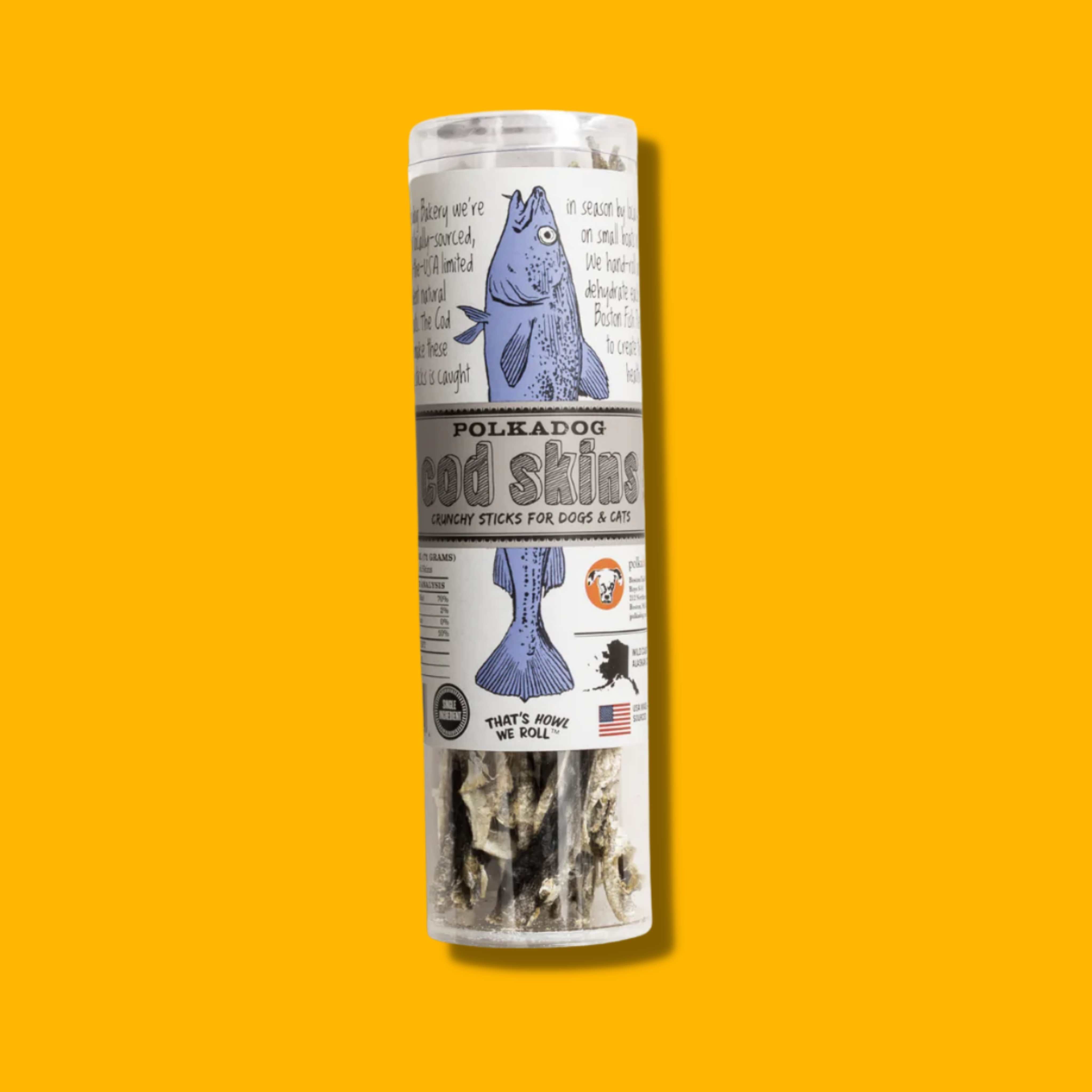 Polka Dog Dried Cod Sticks Dog Treats
