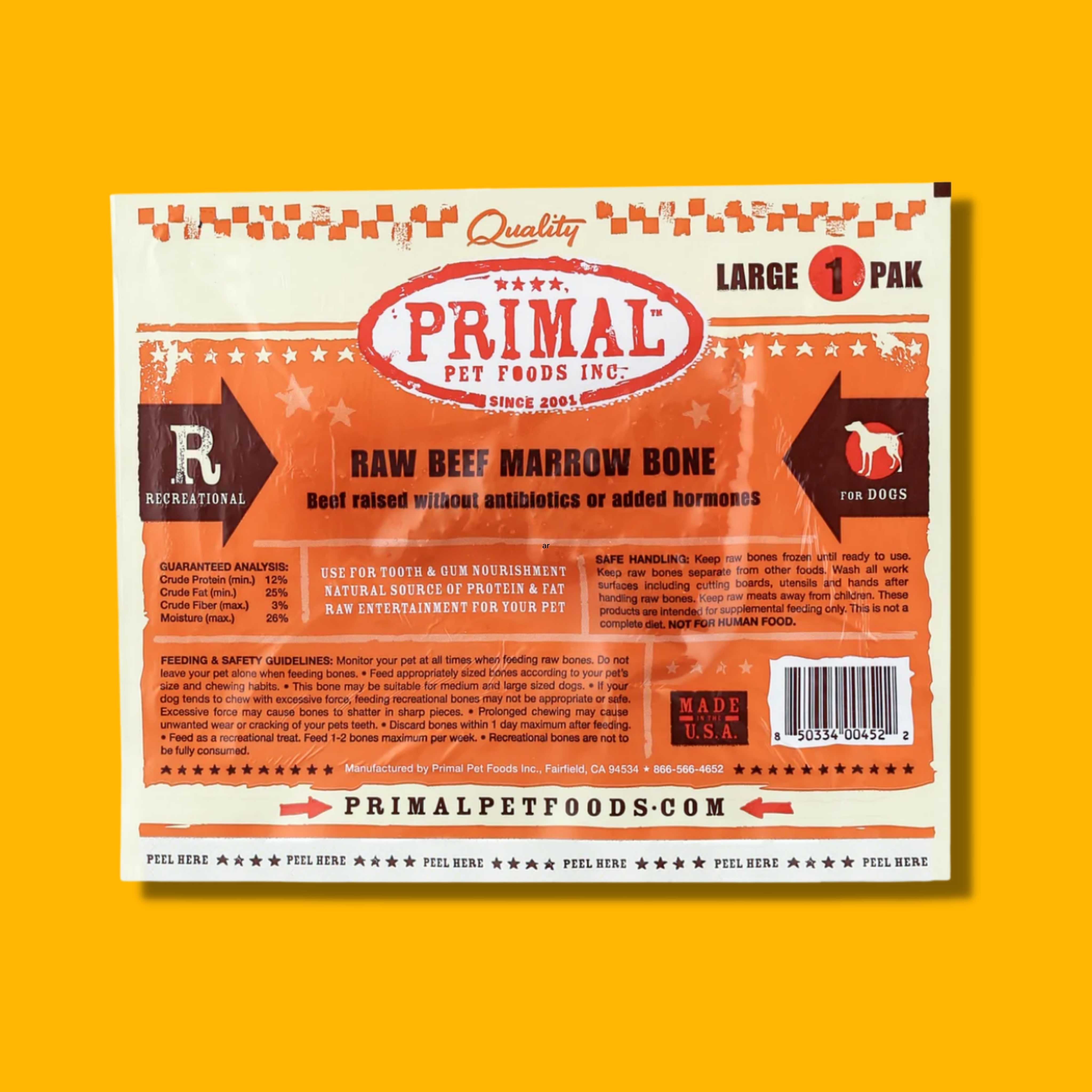 Primal Raw Frozen Beef Bone