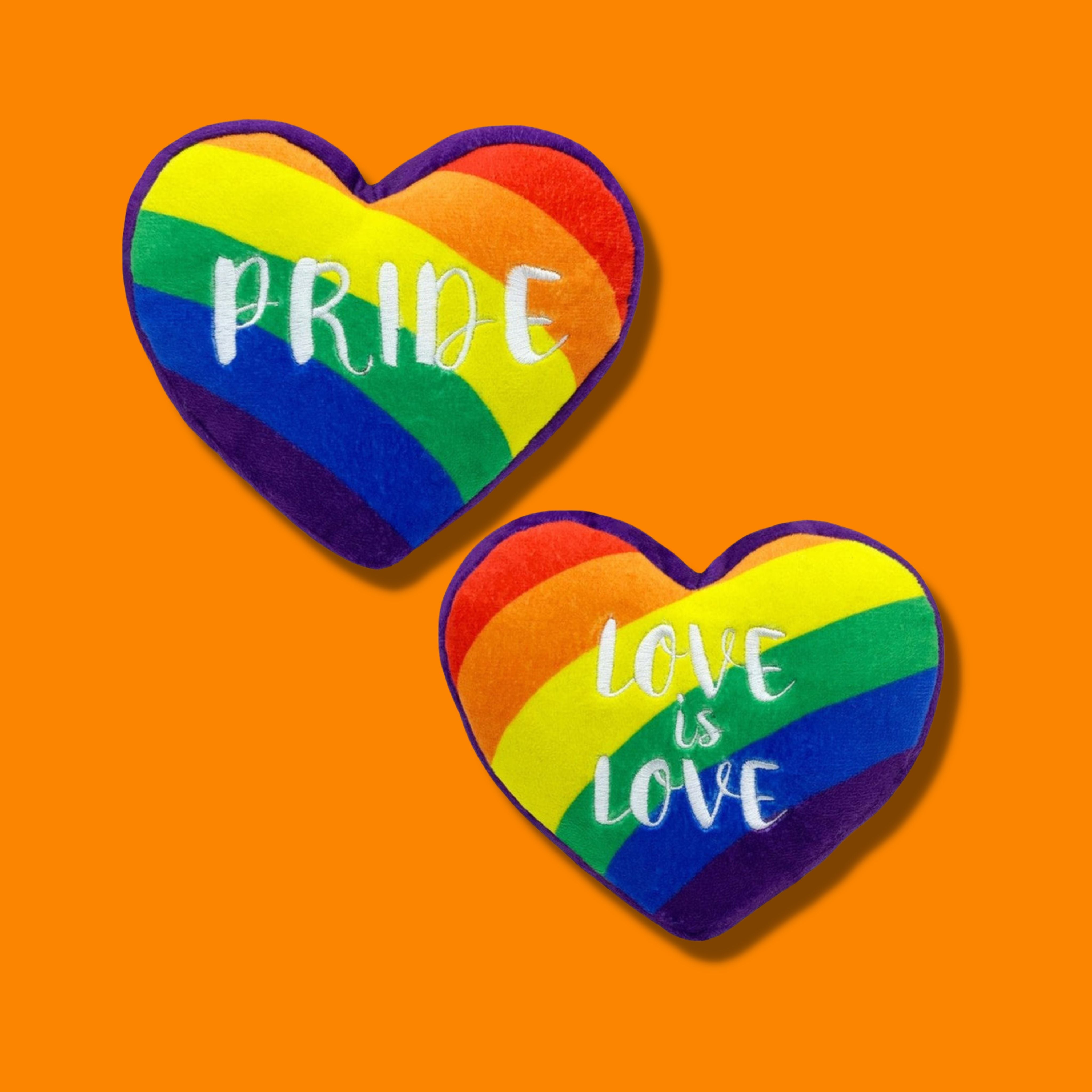 Lulubelle's Power Plush Pride Heart Dog Toy