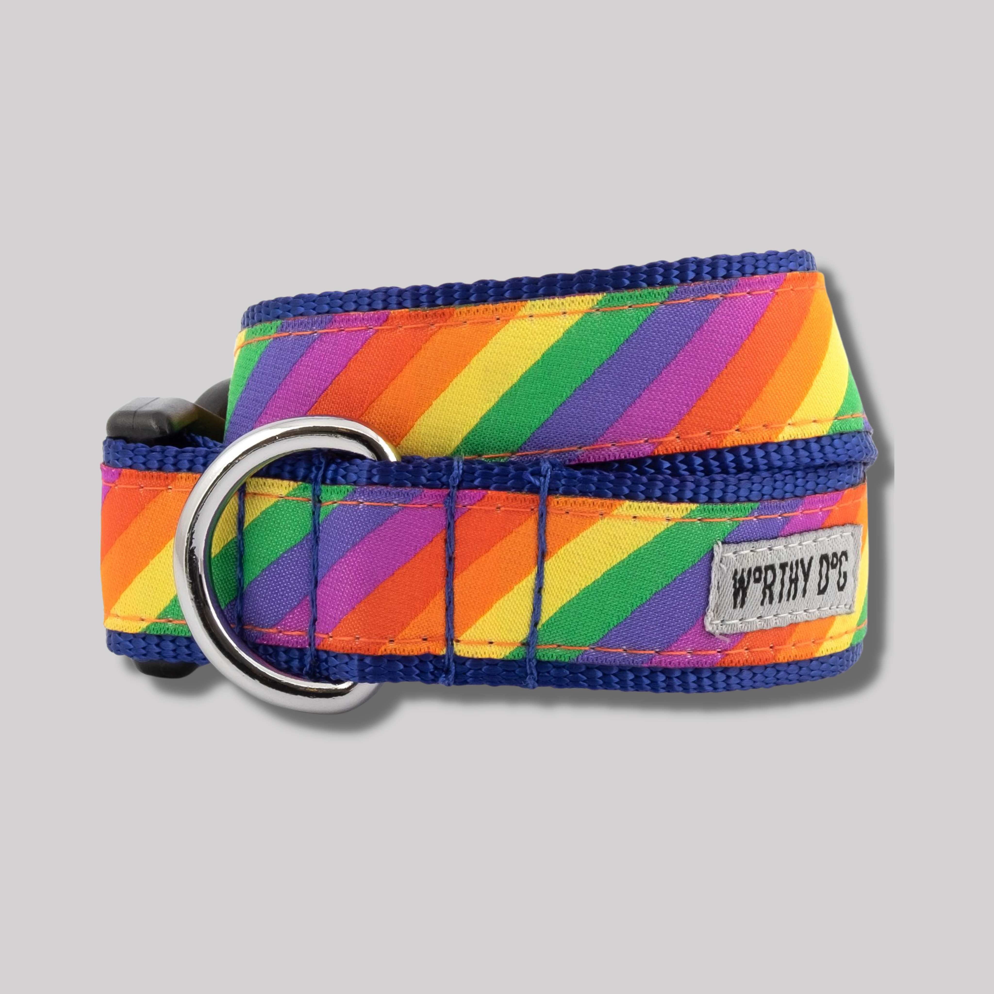 The Worthy Dog Rainbow Collar