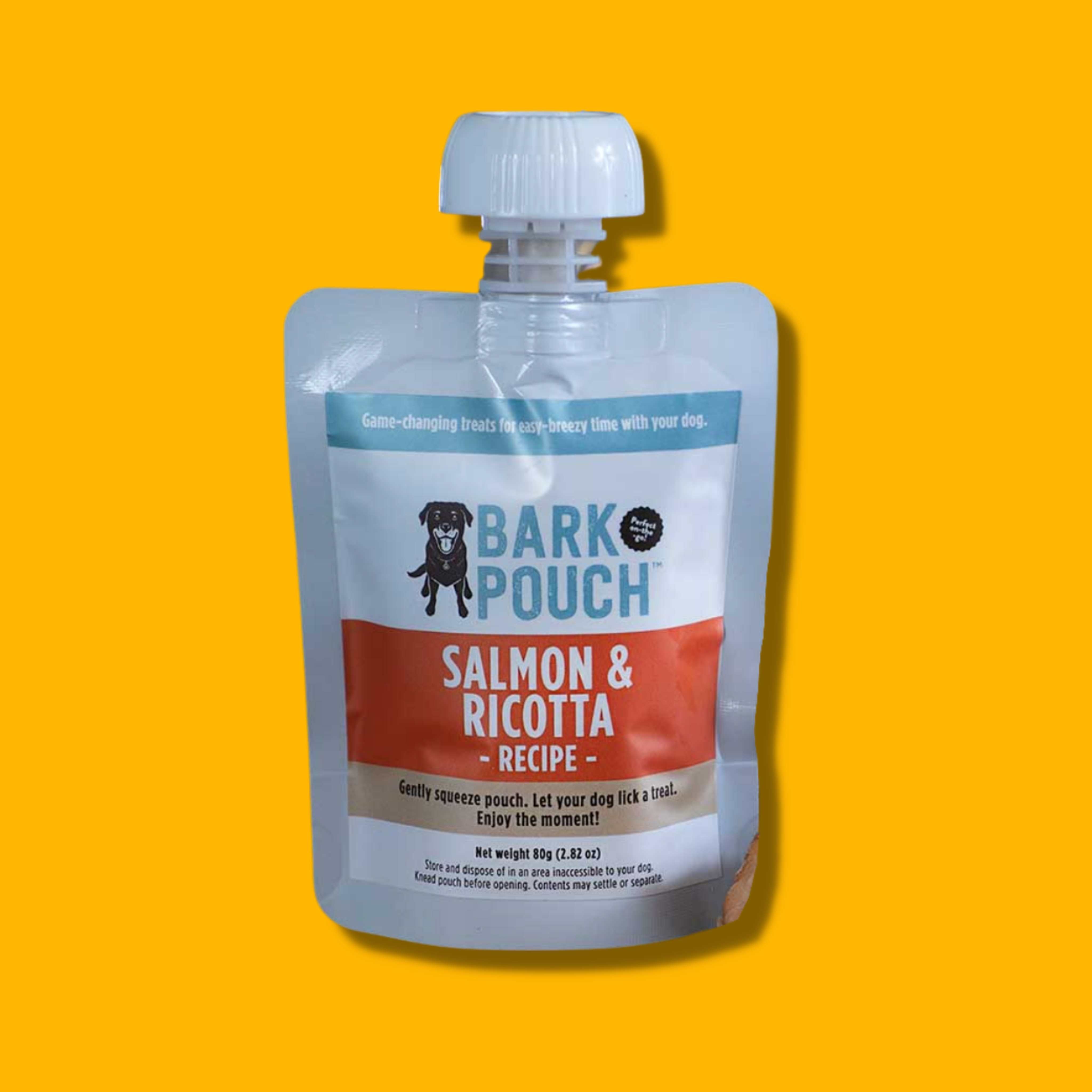 Bark Pouch Salmon & Ricotta Recipe Training Treat