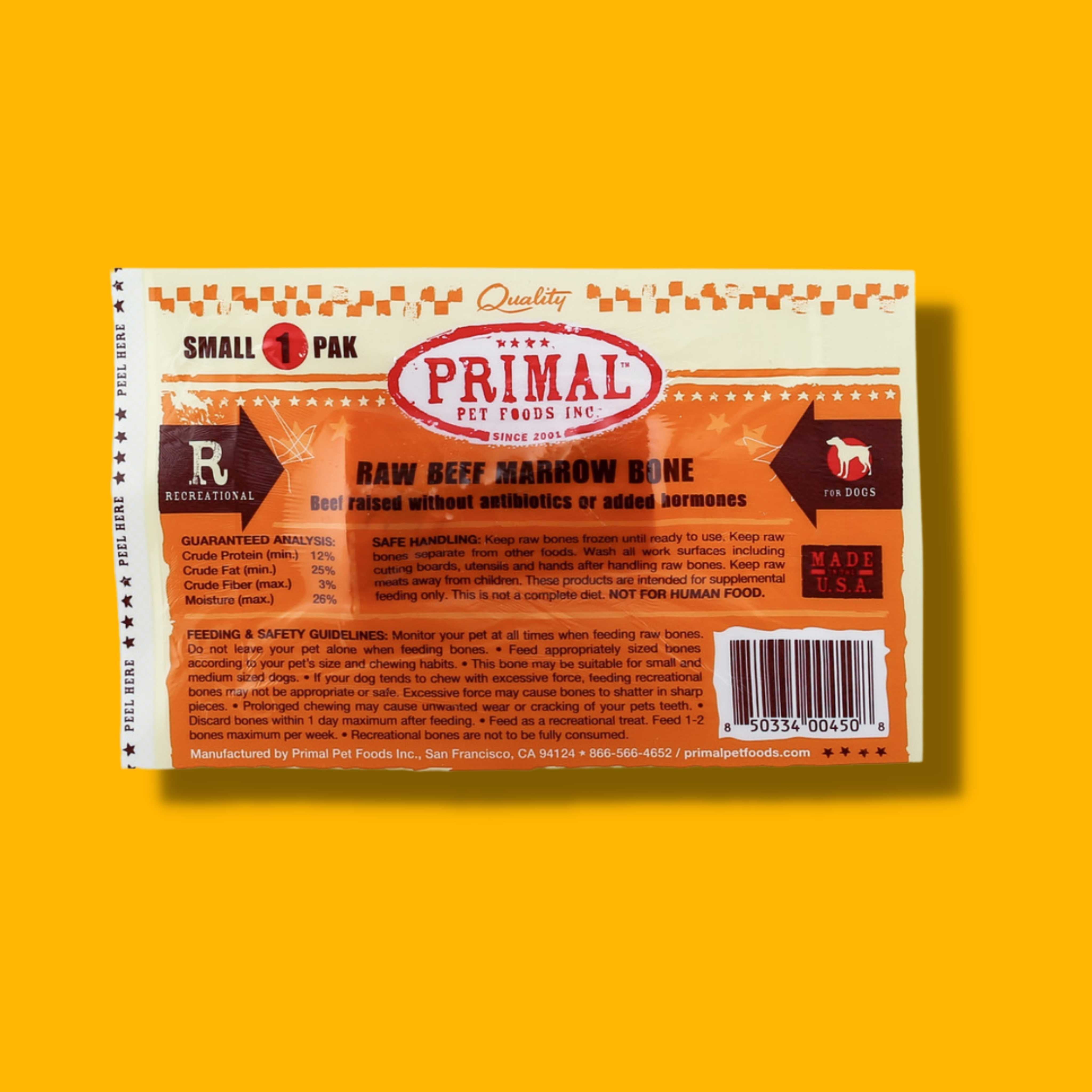 Primal Raw Frozen Beef Bone