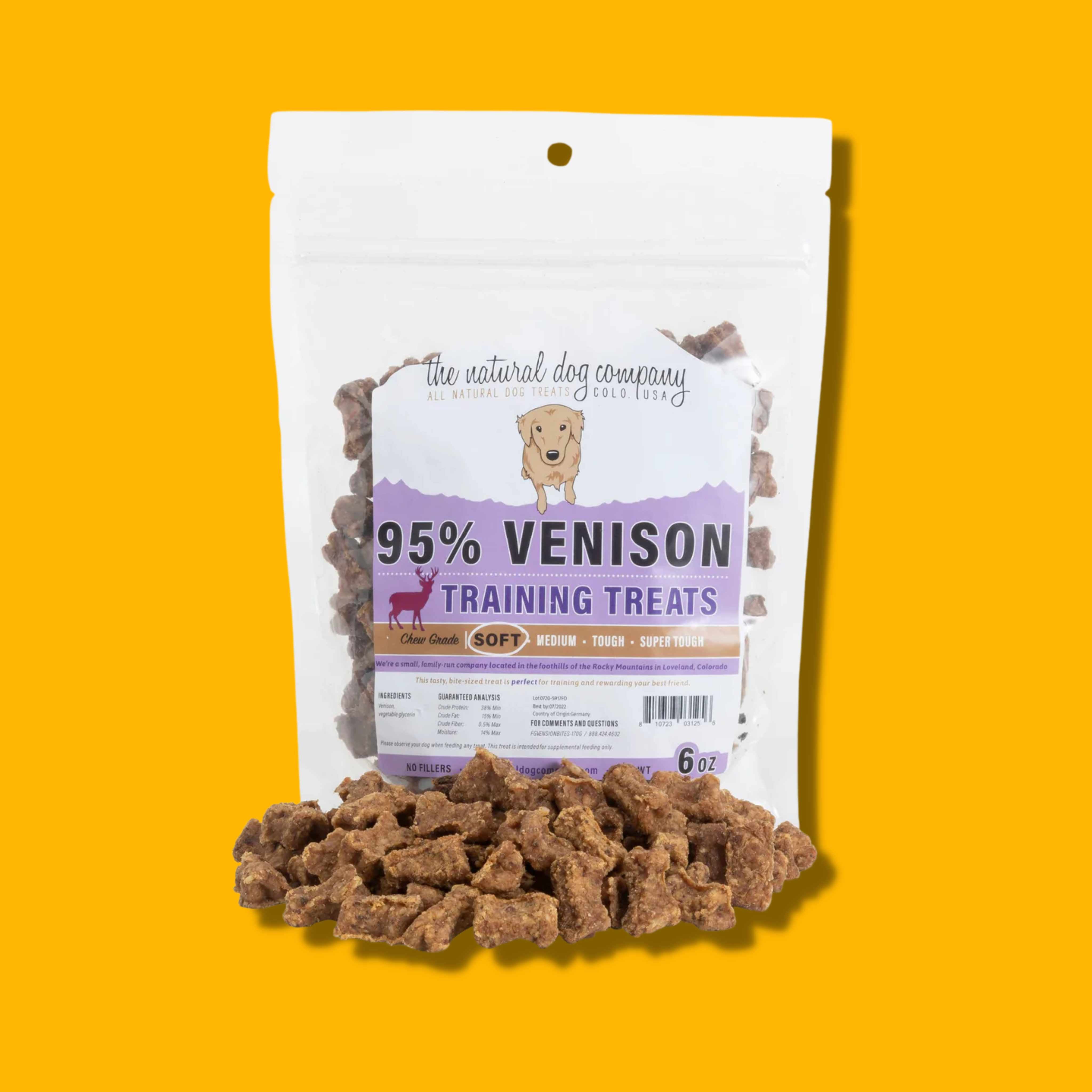 Tuesday's Natural Dog Company Venison Training Bites